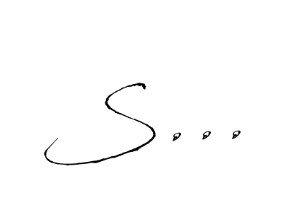 Make a beautiful signature design for name S.... With this signature (Antro_Vectra) style, you can create a handwritten signature for free. S... signature style 6 images and pictures png