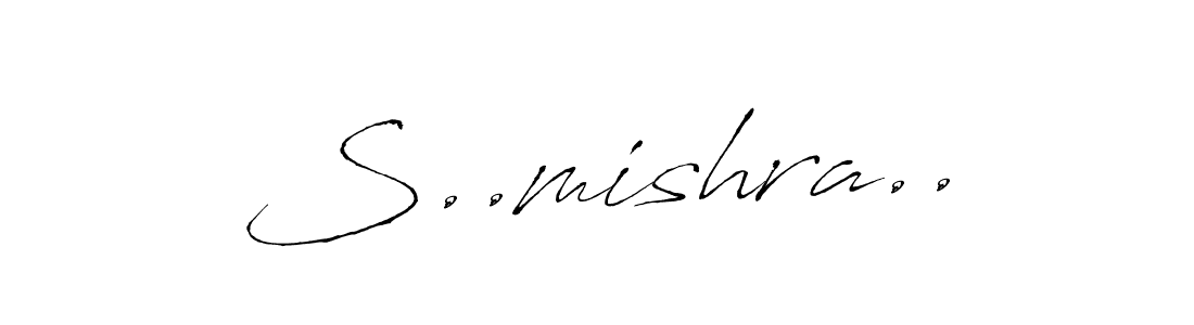 S..mishra.. stylish signature style. Best Handwritten Sign (Antro_Vectra) for my name. Handwritten Signature Collection Ideas for my name S..mishra... S..mishra.. signature style 6 images and pictures png