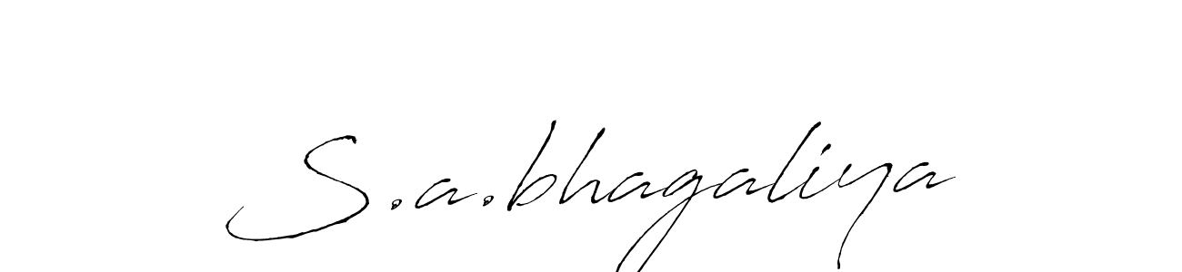 Create a beautiful signature design for name S.a.bhagaliya. With this signature (Antro_Vectra) fonts, you can make a handwritten signature for free. S.a.bhagaliya signature style 6 images and pictures png