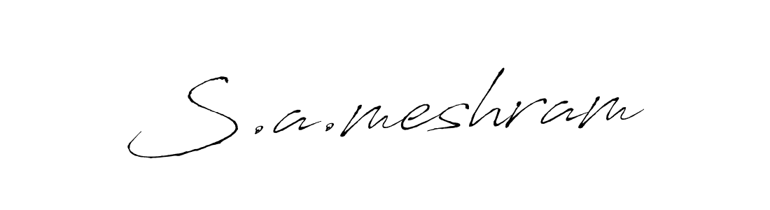 Once you've used our free online signature maker to create your best signature Antro_Vectra style, it's time to enjoy all of the benefits that S.a.meshram name signing documents. S.a.meshram signature style 6 images and pictures png