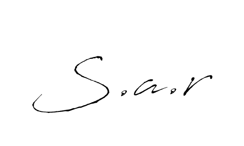 You should practise on your own different ways (Antro_Vectra) to write your name (S.a.r) in signature. don't let someone else do it for you. S.a.r signature style 6 images and pictures png