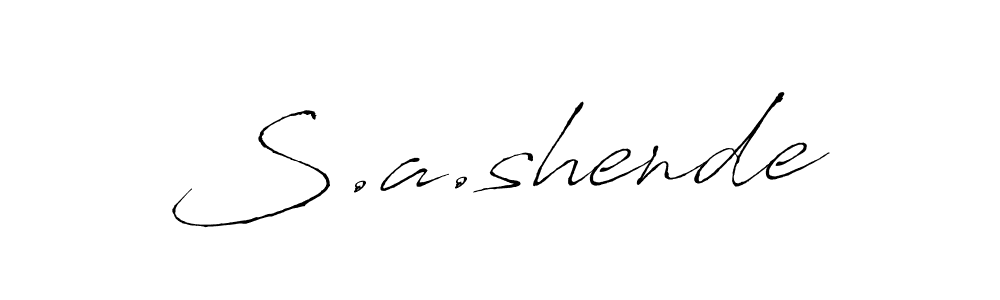 Make a beautiful signature design for name S.a.shende. Use this online signature maker to create a handwritten signature for free. S.a.shende signature style 6 images and pictures png