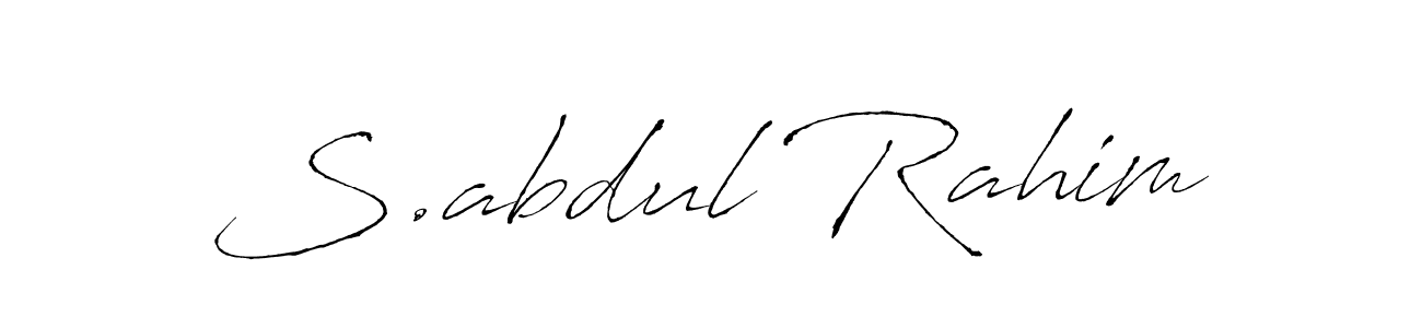 It looks lik you need a new signature style for name S.abdul Rahim. Design unique handwritten (Antro_Vectra) signature with our free signature maker in just a few clicks. S.abdul Rahim signature style 6 images and pictures png