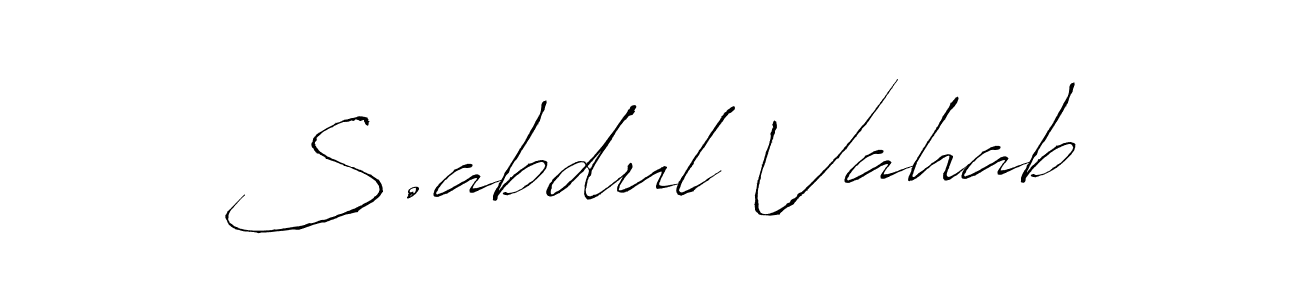 Make a beautiful signature design for name S.abdul Vahab. Use this online signature maker to create a handwritten signature for free. S.abdul Vahab signature style 6 images and pictures png