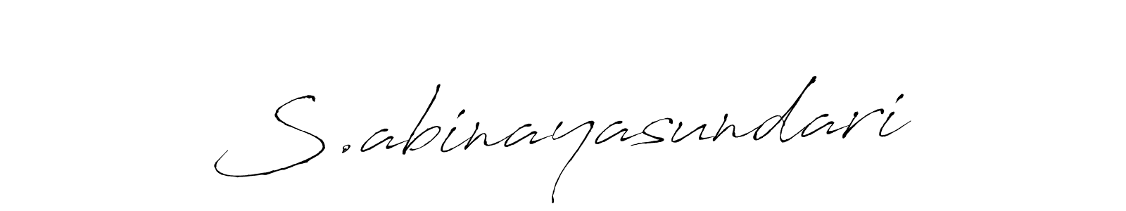 Also You can easily find your signature by using the search form. We will create S.abinayasundari name handwritten signature images for you free of cost using Antro_Vectra sign style. S.abinayasundari signature style 6 images and pictures png