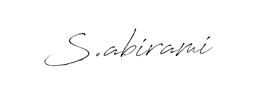 Design your own signature with our free online signature maker. With this signature software, you can create a handwritten (Antro_Vectra) signature for name S.abirami. S.abirami signature style 6 images and pictures png