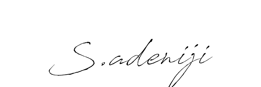 Design your own signature with our free online signature maker. With this signature software, you can create a handwritten (Antro_Vectra) signature for name S.adeniji. S.adeniji signature style 6 images and pictures png