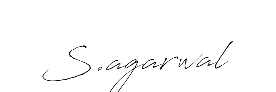 How to make S.agarwal signature? Antro_Vectra is a professional autograph style. Create handwritten signature for S.agarwal name. S.agarwal signature style 6 images and pictures png