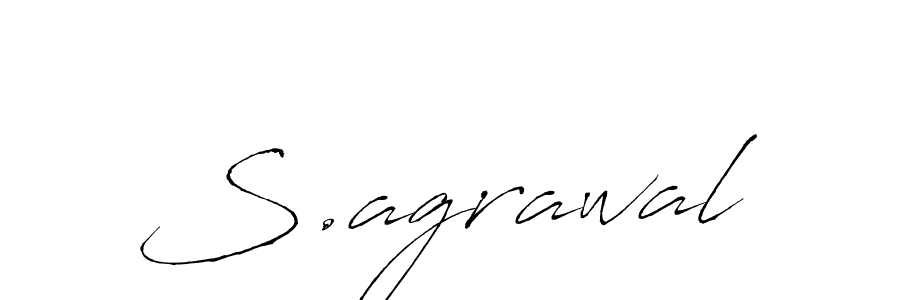 Design your own signature with our free online signature maker. With this signature software, you can create a handwritten (Antro_Vectra) signature for name S.agrawal. S.agrawal signature style 6 images and pictures png