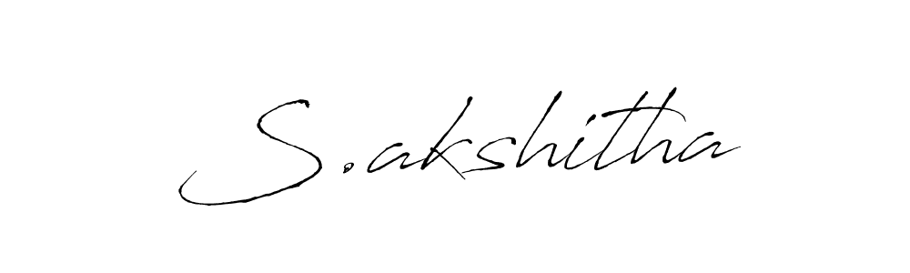 Also we have S.akshitha name is the best signature style. Create professional handwritten signature collection using Antro_Vectra autograph style. S.akshitha signature style 6 images and pictures png