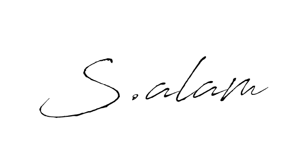 You should practise on your own different ways (Antro_Vectra) to write your name (S.alam) in signature. don't let someone else do it for you. S.alam signature style 6 images and pictures png