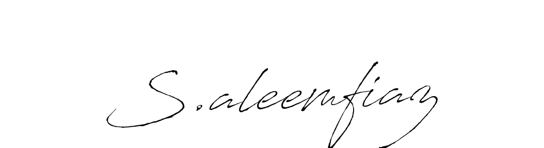 Use a signature maker to create a handwritten signature online. With this signature software, you can design (Antro_Vectra) your own signature for name S.aleemfiaz. S.aleemfiaz signature style 6 images and pictures png