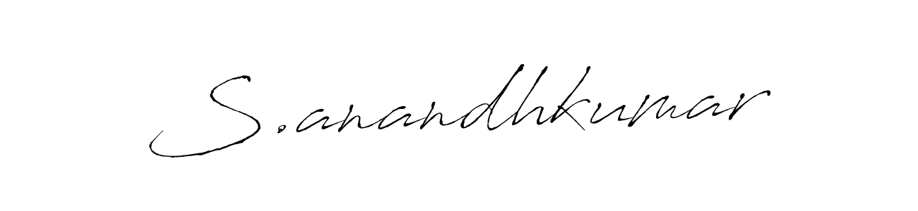 Design your own signature with our free online signature maker. With this signature software, you can create a handwritten (Antro_Vectra) signature for name S.anandhkumar. S.anandhkumar signature style 6 images and pictures png