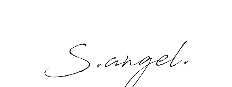 The best way (Antro_Vectra) to make a short signature is to pick only two or three words in your name. The name S.angel. include a total of six letters. For converting this name. S.angel. signature style 6 images and pictures png