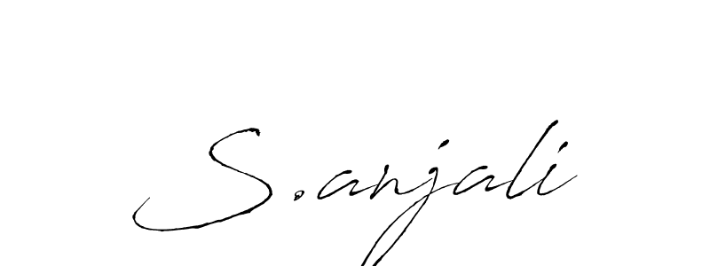 S.anjali stylish signature style. Best Handwritten Sign (Antro_Vectra) for my name. Handwritten Signature Collection Ideas for my name S.anjali. S.anjali signature style 6 images and pictures png