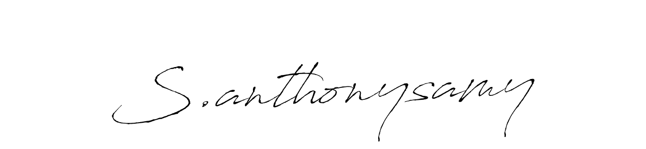 How to Draw S.anthonysamy signature style? Antro_Vectra is a latest design signature styles for name S.anthonysamy. S.anthonysamy signature style 6 images and pictures png