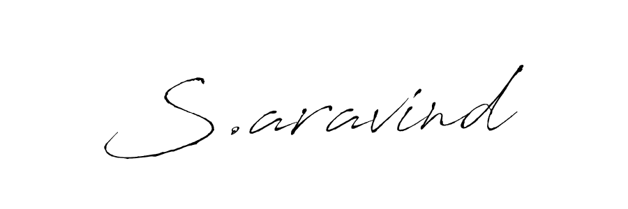 Make a beautiful signature design for name S.aravind. Use this online signature maker to create a handwritten signature for free. S.aravind signature style 6 images and pictures png