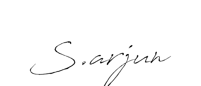 How to make S.arjun signature? Antro_Vectra is a professional autograph style. Create handwritten signature for S.arjun name. S.arjun signature style 6 images and pictures png