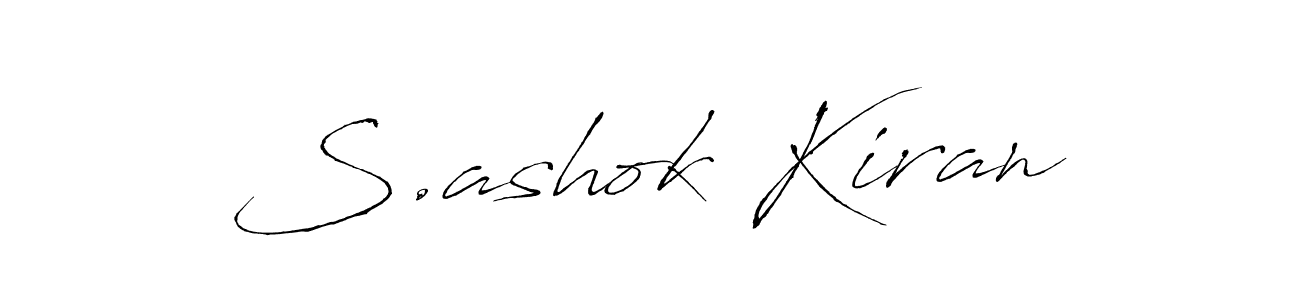 Use a signature maker to create a handwritten signature online. With this signature software, you can design (Antro_Vectra) your own signature for name S.ashok Kiran. S.ashok Kiran signature style 6 images and pictures png