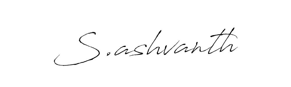 S.ashvanth stylish signature style. Best Handwritten Sign (Antro_Vectra) for my name. Handwritten Signature Collection Ideas for my name S.ashvanth. S.ashvanth signature style 6 images and pictures png