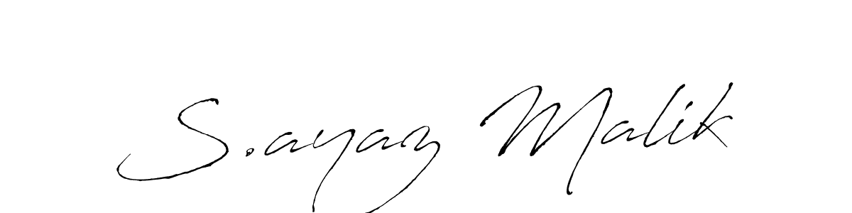 Make a beautiful signature design for name S.ayaz Malik. Use this online signature maker to create a handwritten signature for free. S.ayaz Malik signature style 6 images and pictures png
