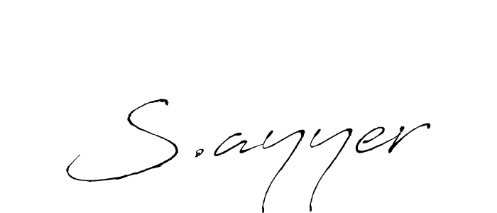 Make a short S.ayyer signature style. Manage your documents anywhere anytime using Antro_Vectra. Create and add eSignatures, submit forms, share and send files easily. S.ayyer signature style 6 images and pictures png