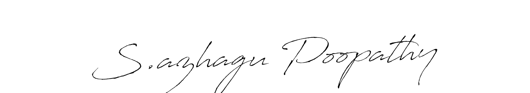 Use a signature maker to create a handwritten signature online. With this signature software, you can design (Antro_Vectra) your own signature for name S.azhagu Poopathy. S.azhagu Poopathy signature style 6 images and pictures png
