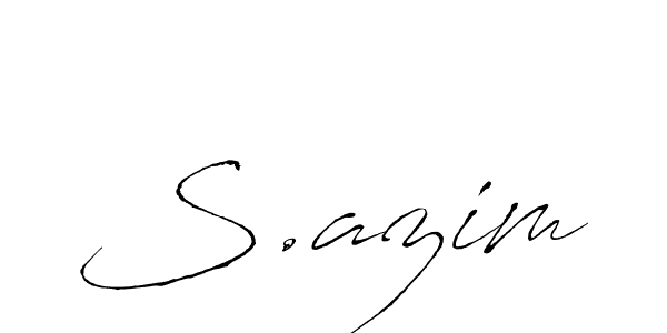 Similarly Antro_Vectra is the best handwritten signature design. Signature creator online .You can use it as an online autograph creator for name S.azim. S.azim signature style 6 images and pictures png