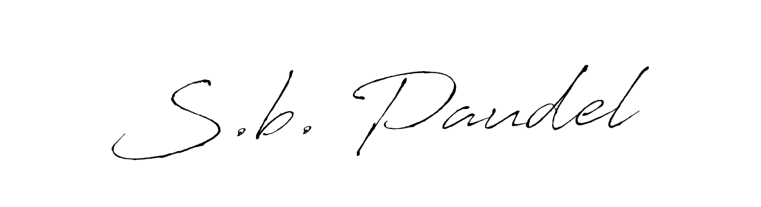 It looks lik you need a new signature style for name S.b. Paudel. Design unique handwritten (Antro_Vectra) signature with our free signature maker in just a few clicks. S.b. Paudel signature style 6 images and pictures png