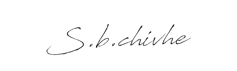 The best way (Antro_Vectra) to make a short signature is to pick only two or three words in your name. The name S.b.chivhe include a total of six letters. For converting this name. S.b.chivhe signature style 6 images and pictures png