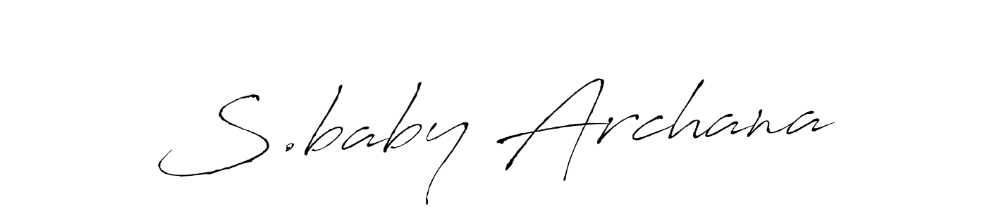 Make a beautiful signature design for name S.baby Archana. Use this online signature maker to create a handwritten signature for free. S.baby Archana signature style 6 images and pictures png