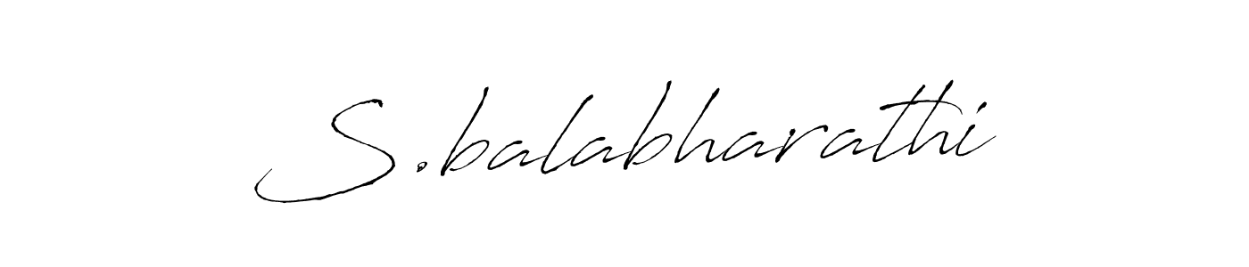 Use a signature maker to create a handwritten signature online. With this signature software, you can design (Antro_Vectra) your own signature for name S.balabharathi. S.balabharathi signature style 6 images and pictures png