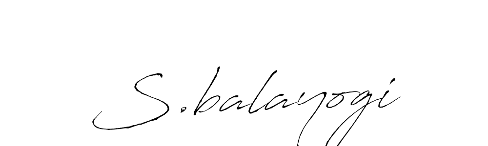 Also we have S.balayogi name is the best signature style. Create professional handwritten signature collection using Antro_Vectra autograph style. S.balayogi signature style 6 images and pictures png