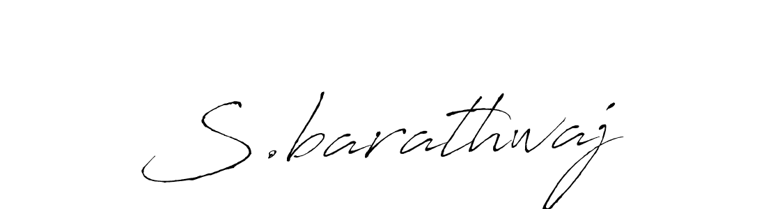 Use a signature maker to create a handwritten signature online. With this signature software, you can design (Antro_Vectra) your own signature for name S.barathwaj. S.barathwaj signature style 6 images and pictures png