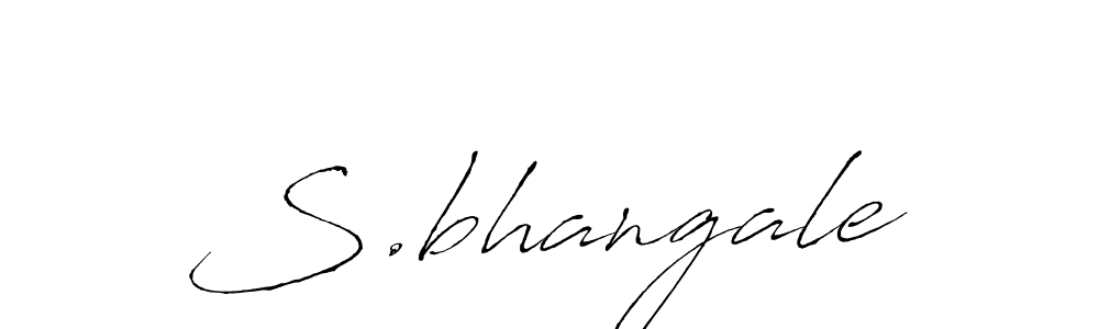 How to make S.bhangale name signature. Use Antro_Vectra style for creating short signs online. This is the latest handwritten sign. S.bhangale signature style 6 images and pictures png