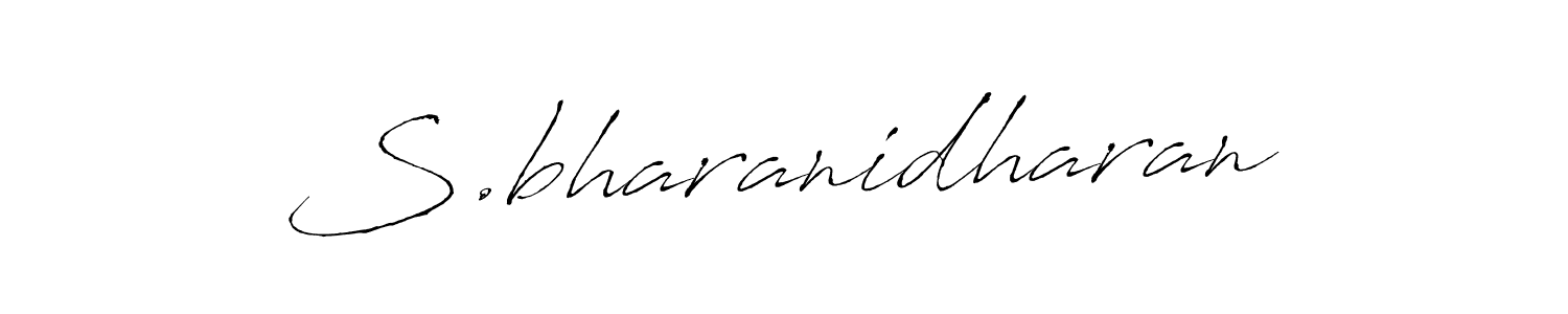 How to make S.bharanidharan signature? Antro_Vectra is a professional autograph style. Create handwritten signature for S.bharanidharan name. S.bharanidharan signature style 6 images and pictures png