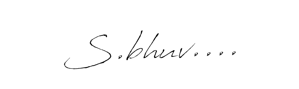 Antro_Vectra is a professional signature style that is perfect for those who want to add a touch of class to their signature. It is also a great choice for those who want to make their signature more unique. Get S.bhuv.... name to fancy signature for free. S.bhuv.... signature style 6 images and pictures png