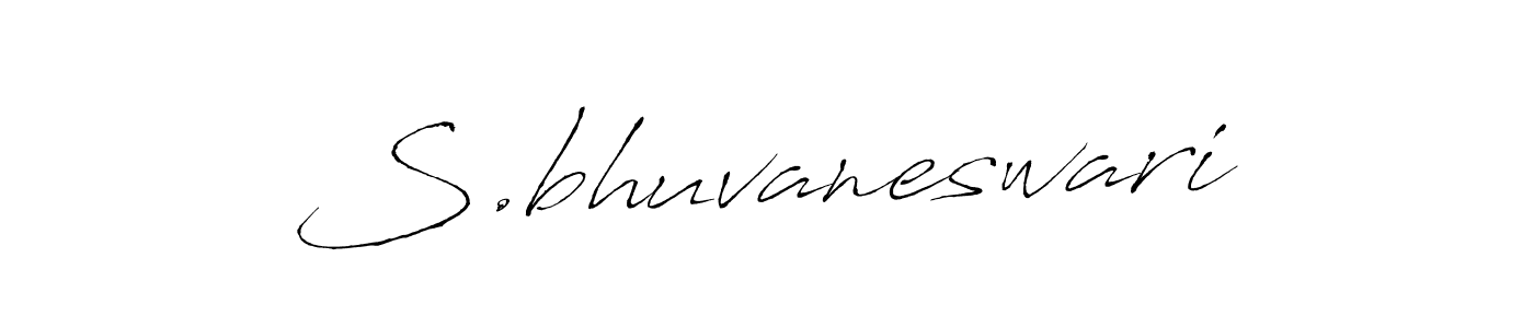 You should practise on your own different ways (Antro_Vectra) to write your name (S.bhuvaneswari) in signature. don't let someone else do it for you. S.bhuvaneswari signature style 6 images and pictures png