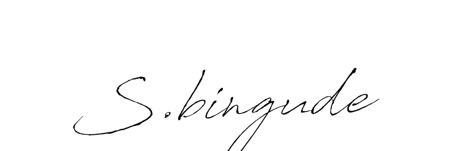 Make a beautiful signature design for name S.bingude. Use this online signature maker to create a handwritten signature for free. S.bingude signature style 6 images and pictures png