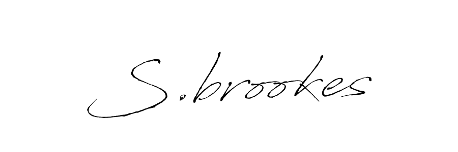 Make a beautiful signature design for name S.brookes. With this signature (Antro_Vectra) style, you can create a handwritten signature for free. S.brookes signature style 6 images and pictures png