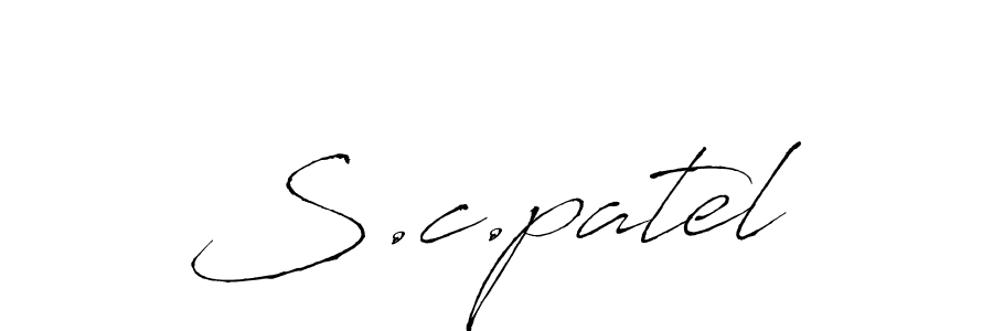 The best way (Antro_Vectra) to make a short signature is to pick only two or three words in your name. The name S.c.patel include a total of six letters. For converting this name. S.c.patel signature style 6 images and pictures png