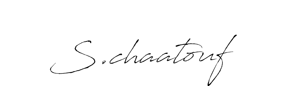 Also You can easily find your signature by using the search form. We will create S.chaatouf name handwritten signature images for you free of cost using Antro_Vectra sign style. S.chaatouf signature style 6 images and pictures png
