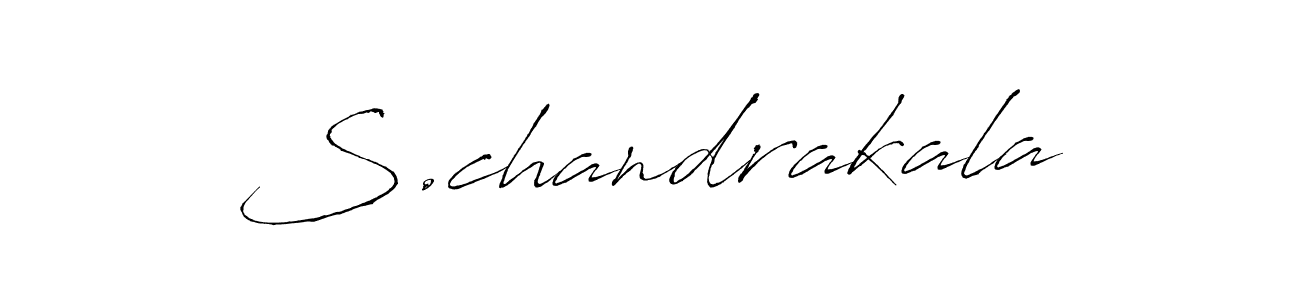 Create a beautiful signature design for name S.chandrakala. With this signature (Antro_Vectra) fonts, you can make a handwritten signature for free. S.chandrakala signature style 6 images and pictures png