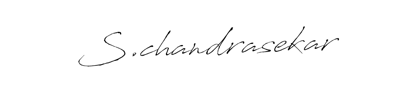 Design your own signature with our free online signature maker. With this signature software, you can create a handwritten (Antro_Vectra) signature for name S.chandrasekar. S.chandrasekar signature style 6 images and pictures png