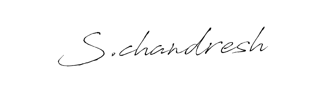 Antro_Vectra is a professional signature style that is perfect for those who want to add a touch of class to their signature. It is also a great choice for those who want to make their signature more unique. Get S.chandresh name to fancy signature for free. S.chandresh signature style 6 images and pictures png