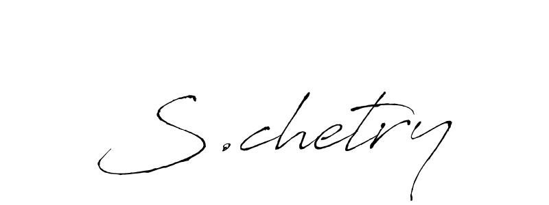 Antro_Vectra is a professional signature style that is perfect for those who want to add a touch of class to their signature. It is also a great choice for those who want to make their signature more unique. Get S.chetry name to fancy signature for free. S.chetry signature style 6 images and pictures png