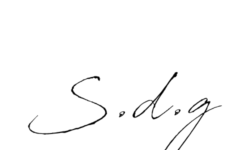 How to make S.d.g name signature. Use Antro_Vectra style for creating short signs online. This is the latest handwritten sign. S.d.g signature style 6 images and pictures png