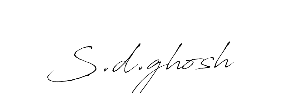 You should practise on your own different ways (Antro_Vectra) to write your name (S.d.ghosh) in signature. don't let someone else do it for you. S.d.ghosh signature style 6 images and pictures png