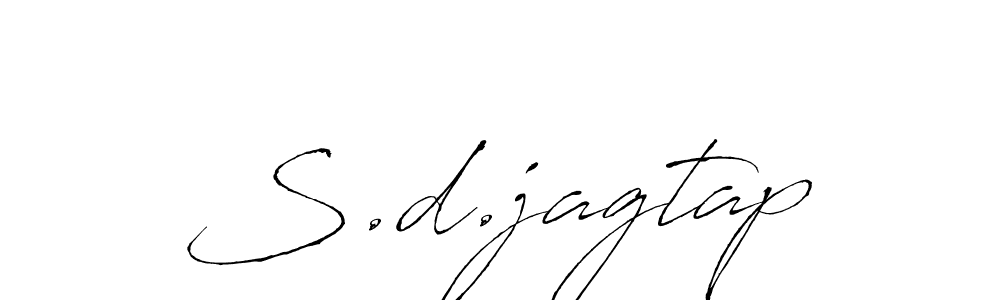 S.d.jagtap stylish signature style. Best Handwritten Sign (Antro_Vectra) for my name. Handwritten Signature Collection Ideas for my name S.d.jagtap. S.d.jagtap signature style 6 images and pictures png