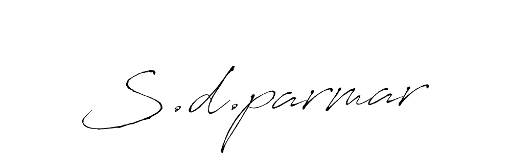 S.d.parmar stylish signature style. Best Handwritten Sign (Antro_Vectra) for my name. Handwritten Signature Collection Ideas for my name S.d.parmar. S.d.parmar signature style 6 images and pictures png